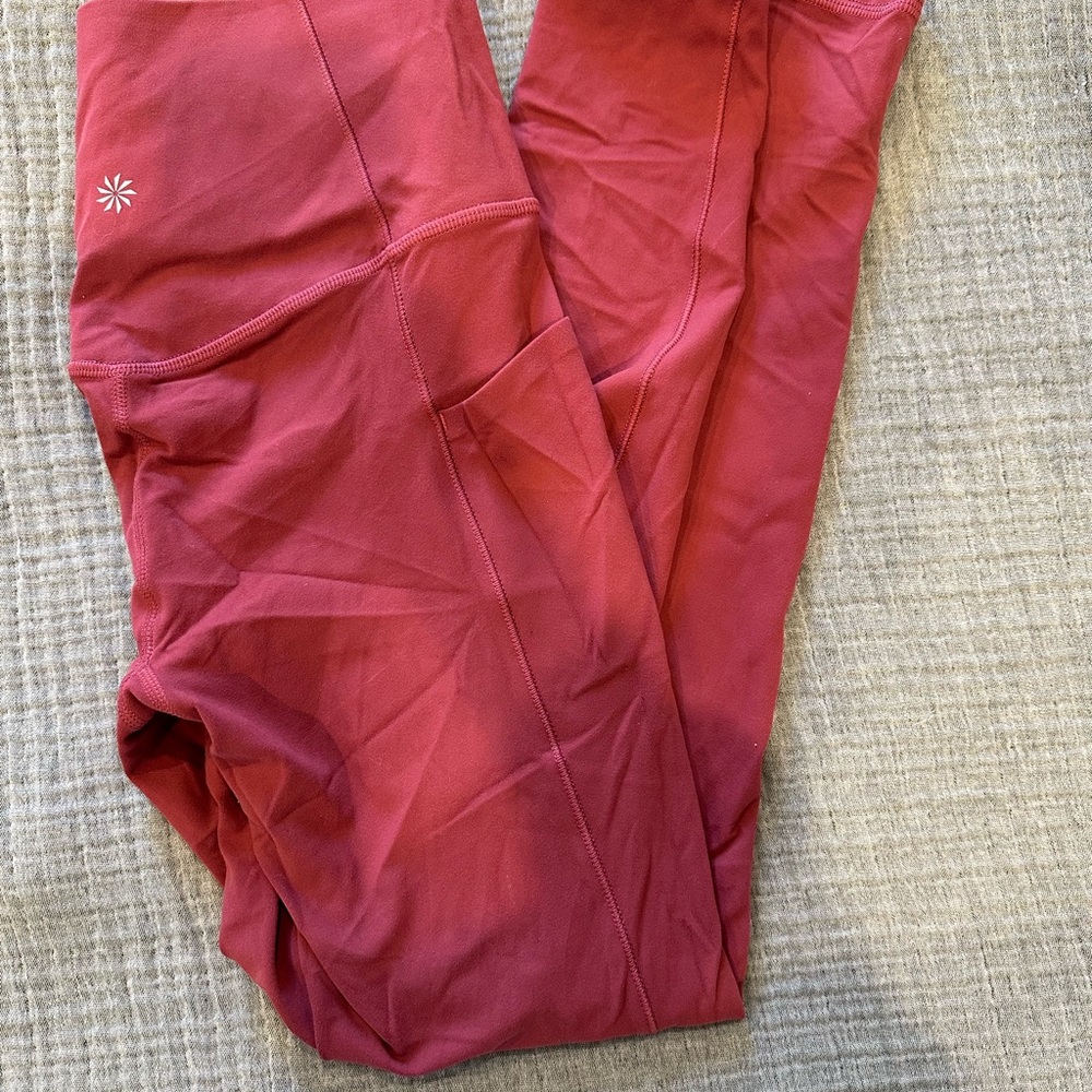 Athleta Red Leggings